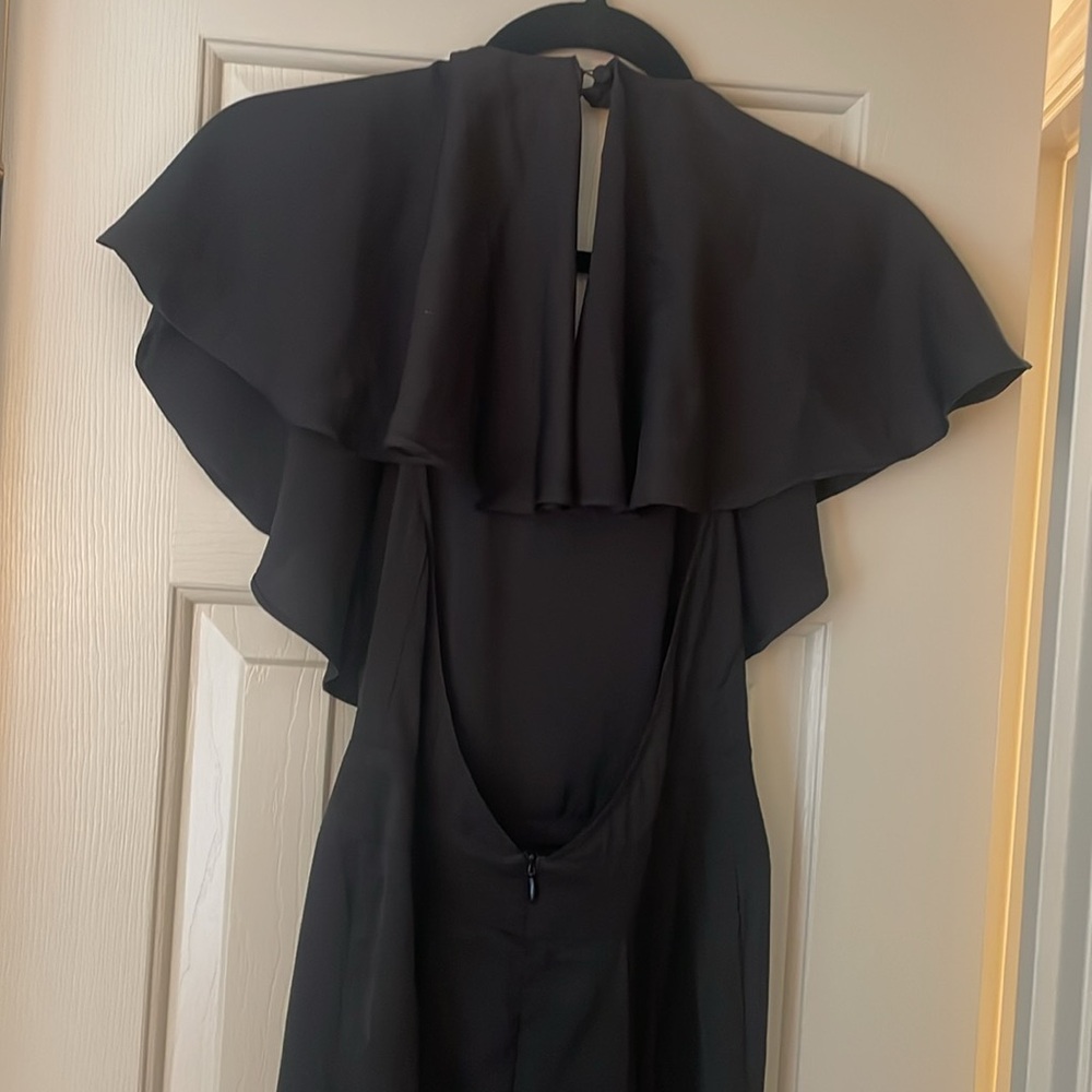 Ark & Co. Black Ruffle Backless Back Jumpsuit - Picture 9 of 13